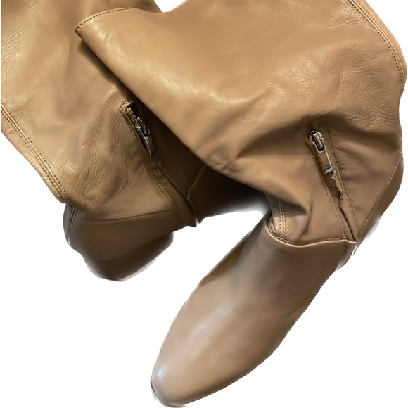 Taupe Color Genuine Leather Boots(Not Fake) - Picture 7 of 10